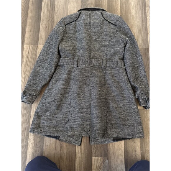 Guess Los Angeles Women's Black/Grey Polyester Wool Coat Size Medium - Picture 8 of 8